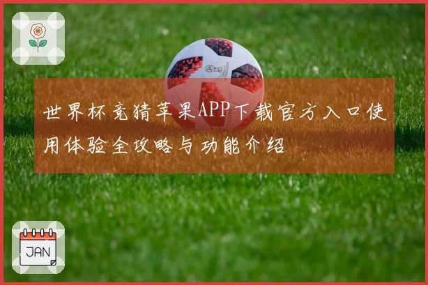 世界杯竞猜苹果APP下载官方入口使用体验全攻略与功能介绍